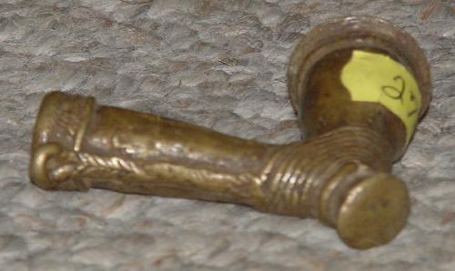#274 - Bronze pipe, Cameroon.