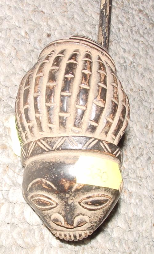 #320 - Clay pipe, Bamileke, Cameroon.