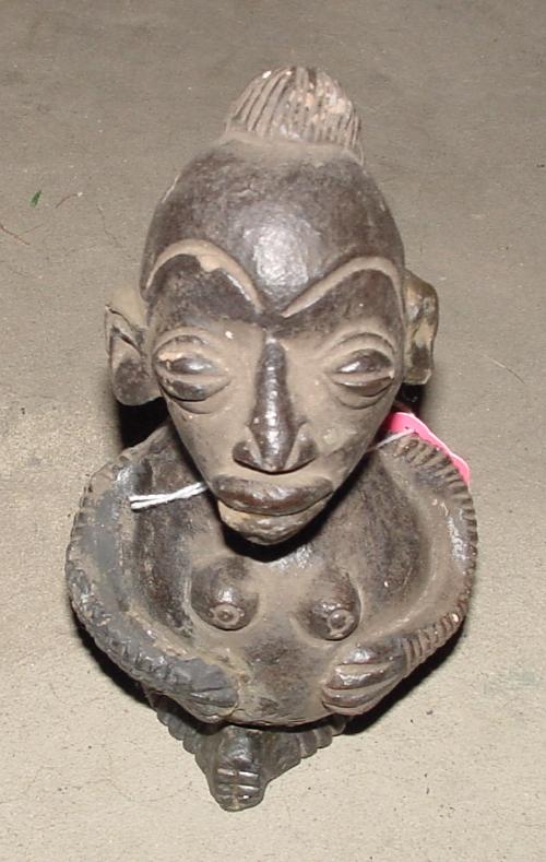 #330  - Female Clay Figure, Cameroon.