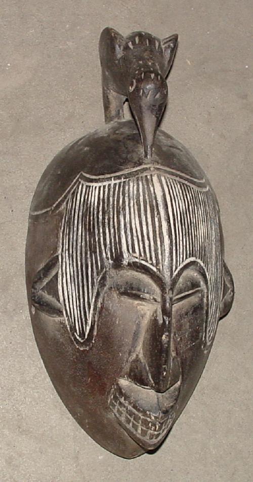 #448 Mask with Bird, Cameroon.